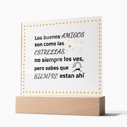 Placa Acrílica para regalar a tu Mejor Amigo Square Acrylic Plaque