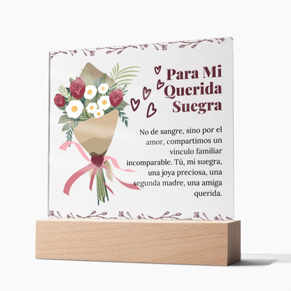 Suegra Regalo Especial y Sentimental Placa de Acrílico Cuadrada Acrylic Plaque