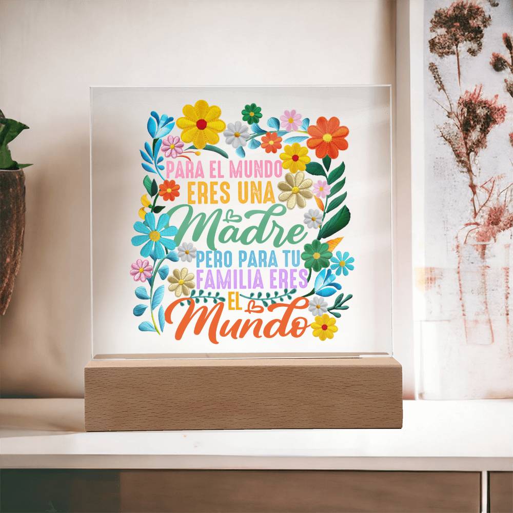 Spanish Bonita Madre Regalo Latina Mom Acrylic Plaque