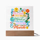 Spanish Bonita Madre Regalo Latina Mom Acrylic Plaque