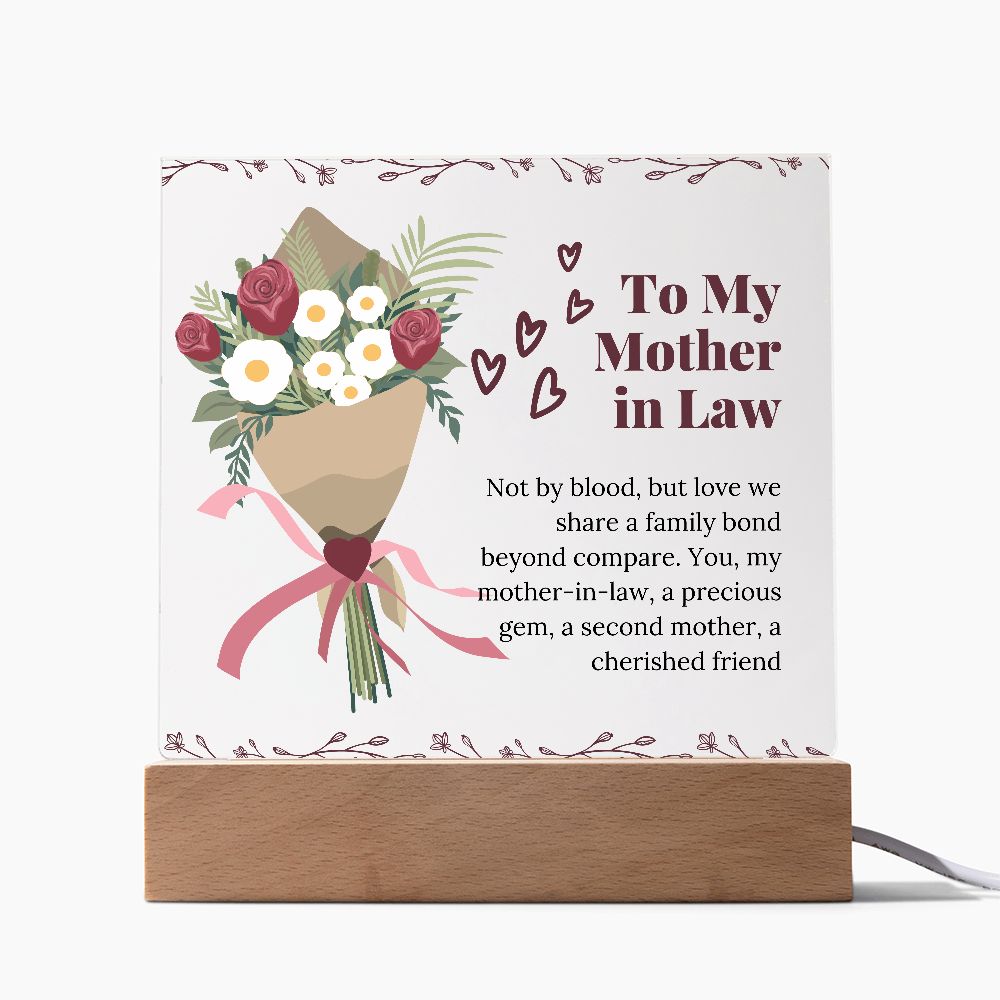 Mother in Law gift for Mother´s Day Square Acrylic Plaque Gift