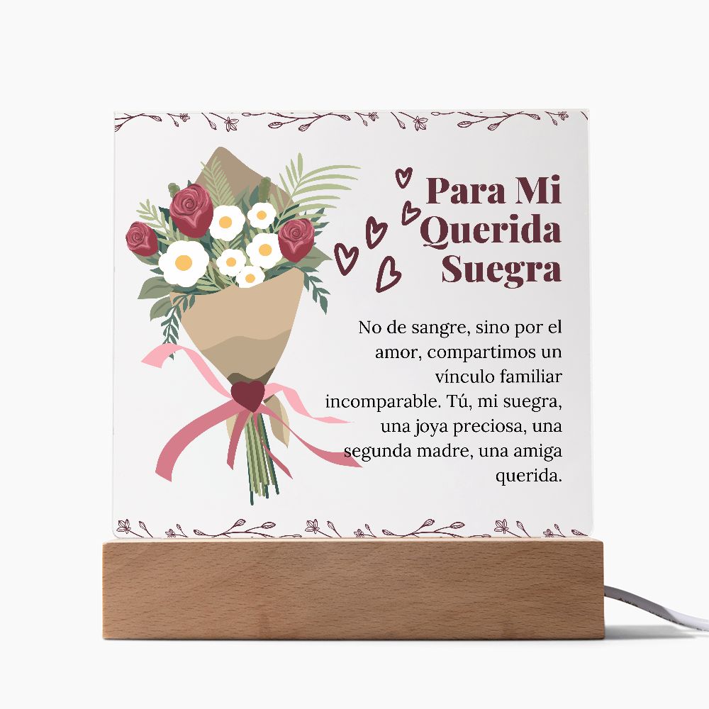 Suegra Regalo Especial y Sentimental Placa de Acrílico Cuadrada Acrylic Plaque