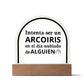 Acrylic Plaque Increíble Regalo Placa de Acrílico en forma de Cúpula con Hermoso Mensaje