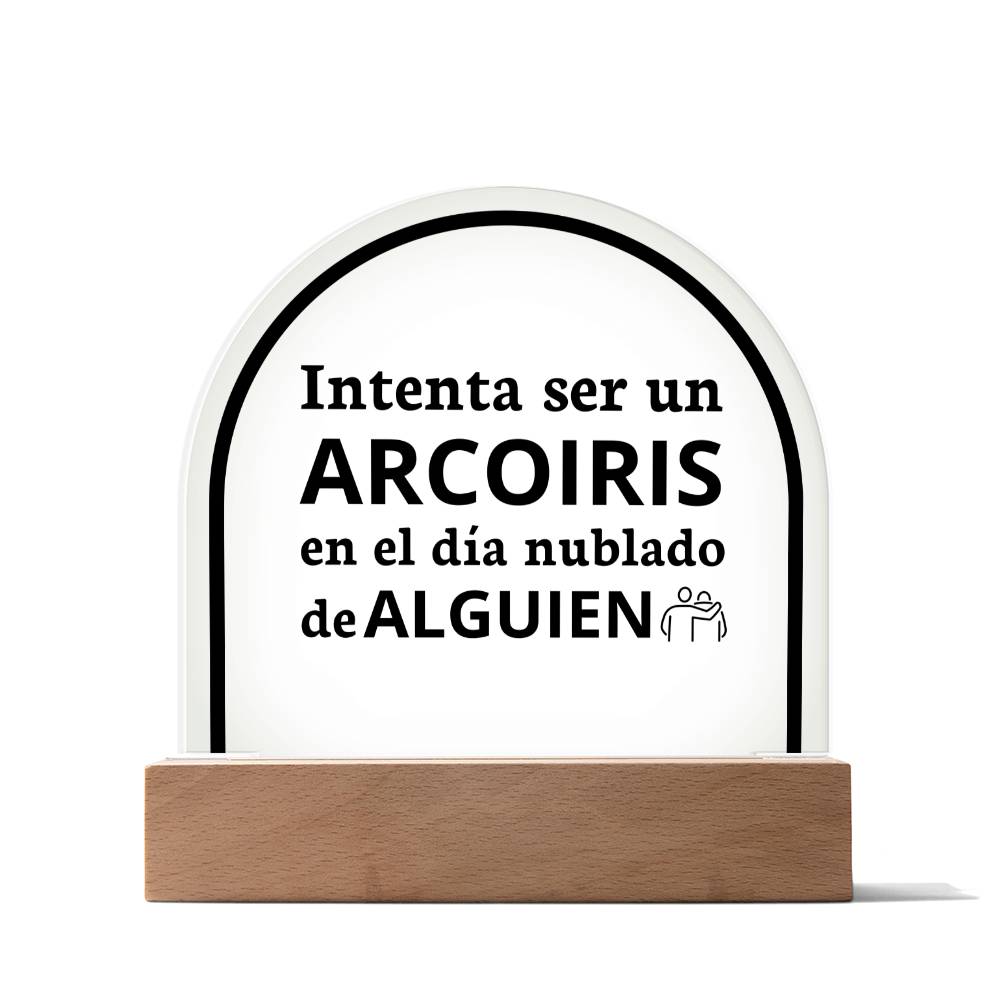 Acrylic Plaque Increíble Regalo Placa de Acrílico en forma de Cúpula con Hermoso Mensaje