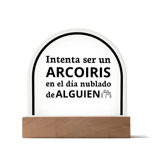 Acrylic Plaque Increíble Regalo Placa de Acrílico en forma de Cúpula con Hermoso Mensaje