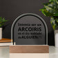 Acrylic Plaque Increíble Regalo Placa de Acrílico en forma de Cúpula con Hermoso Mensaje
