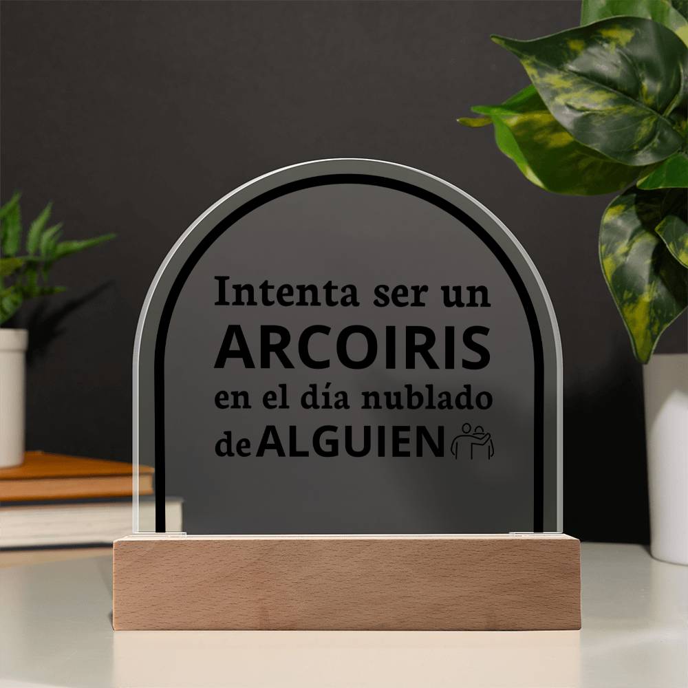 Acrylic Plaque Increíble Regalo Placa de Acrílico en forma de Cúpula con Hermoso Mensaje