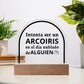 Acrylic Plaque Increíble Regalo Placa de Acrílico en forma de Cúpula con Hermoso Mensaje