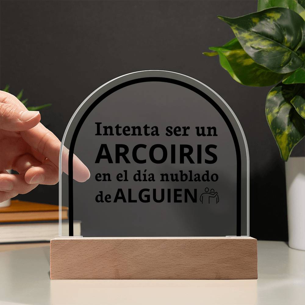 Acrylic Plaque Increíble Regalo Placa de Acrílico en forma de Cúpula con Hermoso Mensaje