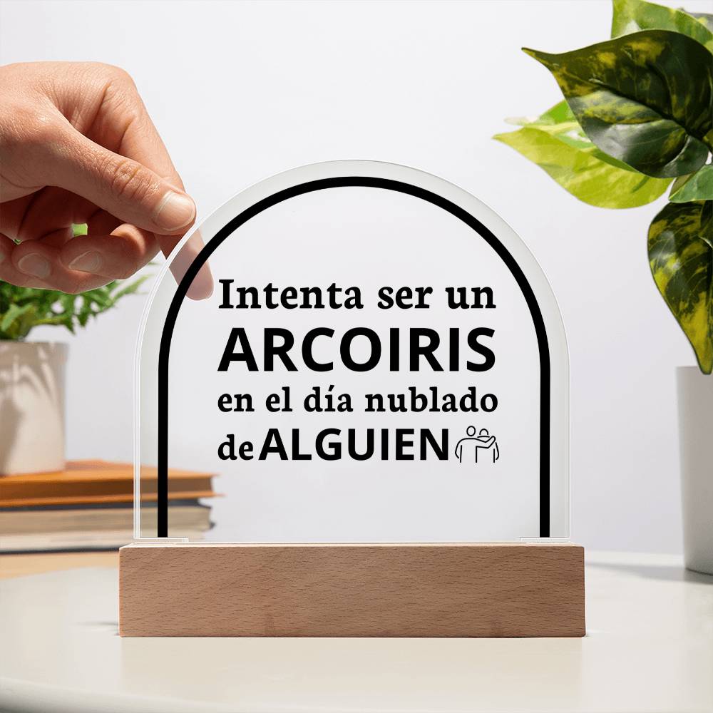 Acrylic Plaque Increíble Regalo Placa de Acrílico en forma de Cúpula con Hermoso Mensaje