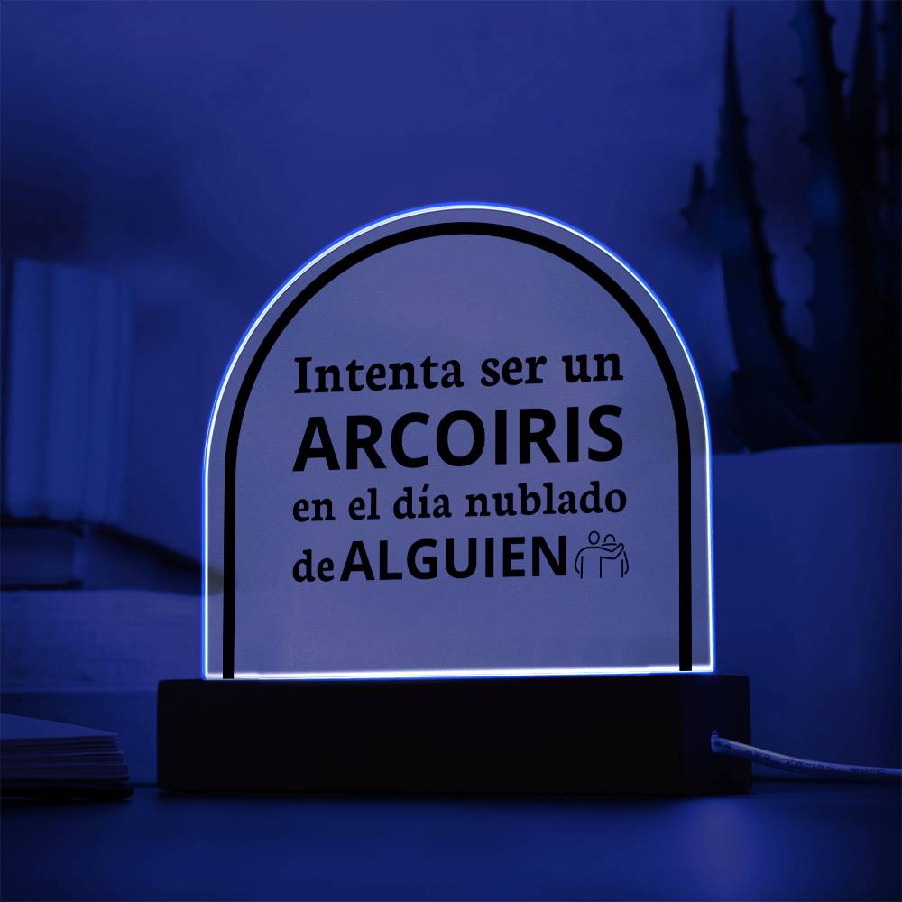 Acrylic Plaque Increíble Regalo Placa de Acrílico en forma de Cúpula con Hermoso Mensaje
