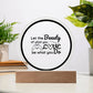 Printed Circle Acrylic Plaque Special Gift For Your Family