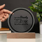 Printed Circle Acrylic Plaque Special Gift For Your Family