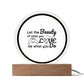 Printed Circle Acrylic Plaque Special Gift For Your Family