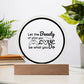 Printed Circle Acrylic Plaque Special Gift For Your Family