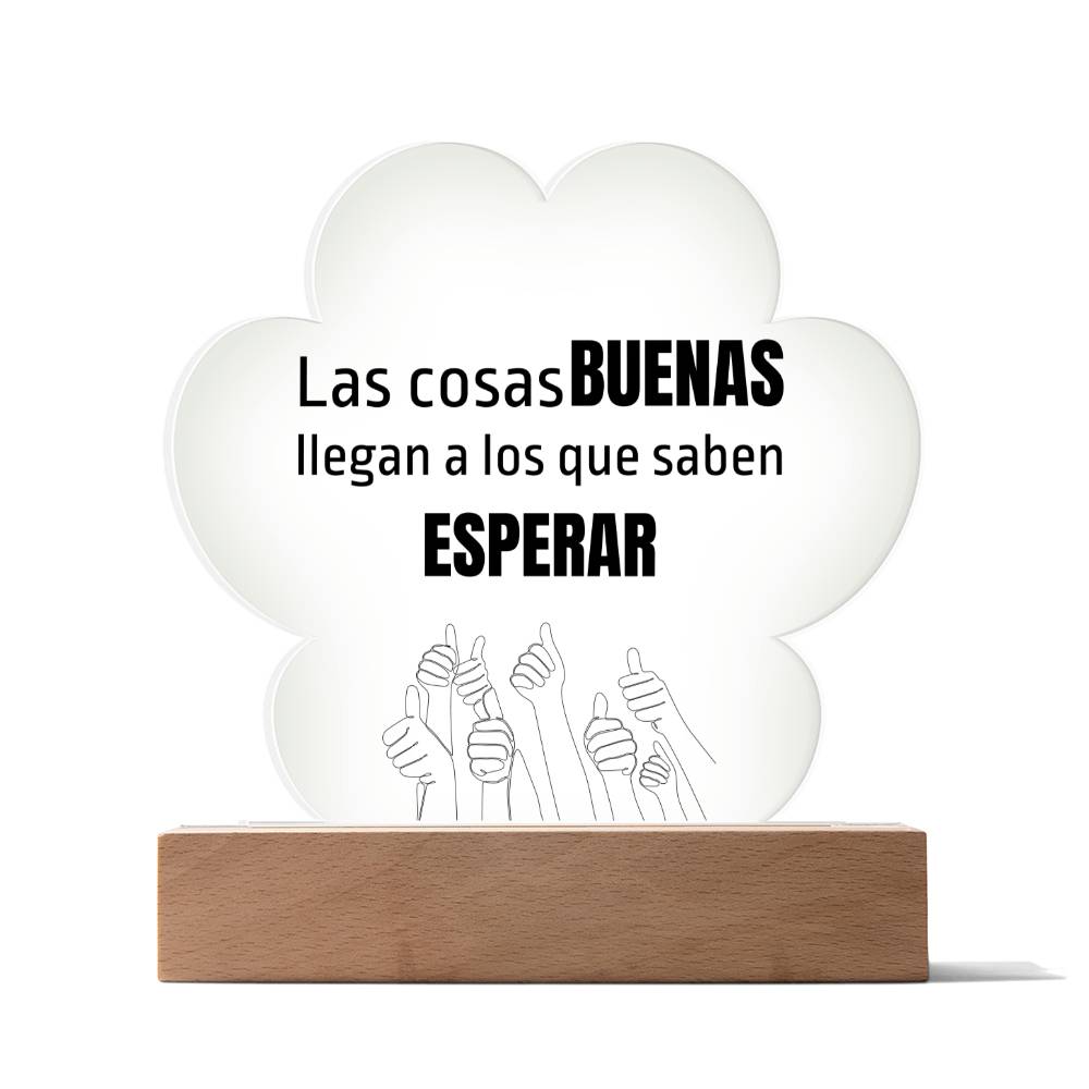 Regalo Hermosa Placa de Acrílico en forma de Nube con mensaje motivacional Acrylic Plaque