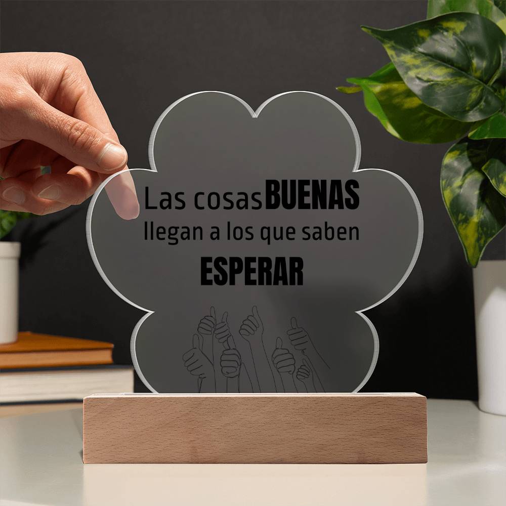 Regalo Hermosa Placa de Acrílico en forma de Nube con mensaje motivacional Acrylic Plaque