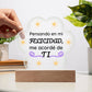 Printed Paw Print Acrylic Plaque Regalo para Pareja Placa Acrílica en forma de Patita