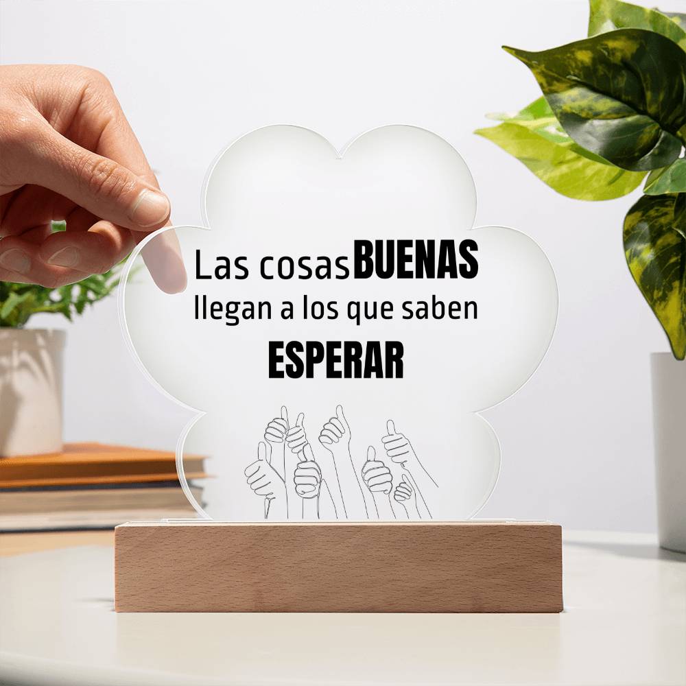 Regalo Hermosa Placa de Acrílico en forma de Nube con mensaje motivacional Acrylic Plaque