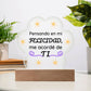 Printed Paw Print Acrylic Plaque Regalo para Pareja Placa Acrílica en forma de Patita