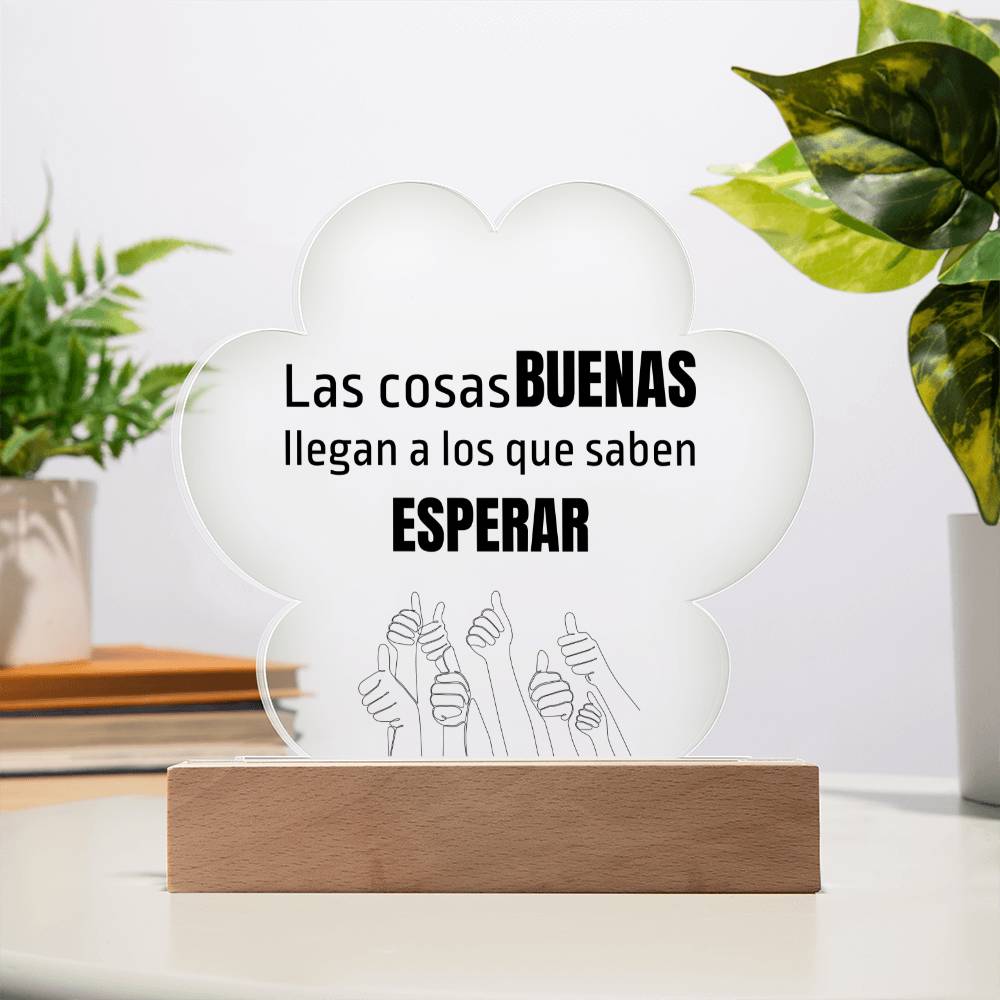 Regalo Hermosa Placa de Acrílico en forma de Nube con mensaje motivacional Acrylic Plaque