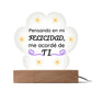 Printed Paw Print Acrylic Plaque Regalo para Pareja Placa Acrílica en forma de Patita