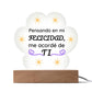 Printed Paw Print Acrylic Plaque Regalo para Pareja Placa Acrílica en forma de Patita