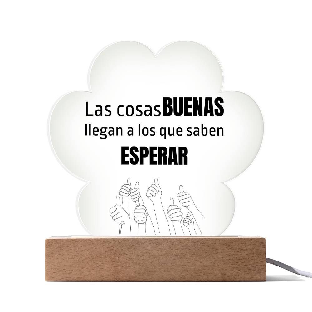 Regalo Hermosa Placa de Acrílico en forma de Nube con mensaje motivacional Acrylic Plaque