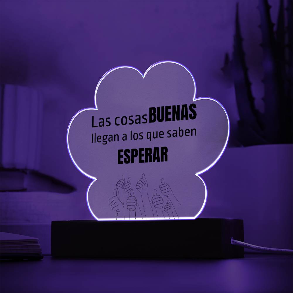 Regalo Hermosa Placa de Acrílico en forma de Nube con mensaje motivacional Acrylic Plaque