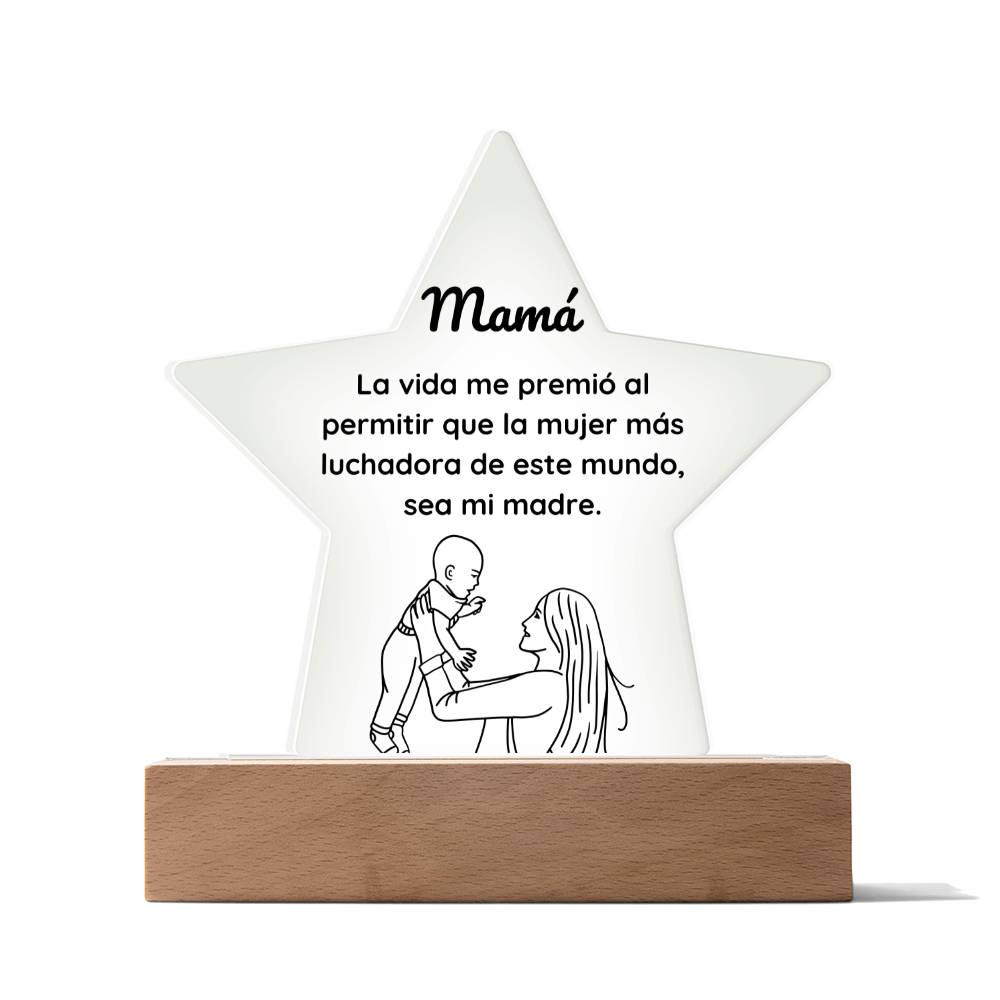 Regala a tu Madre esta Increíble Placa de Acrílico en forma de Estrella Acrylic Plaque