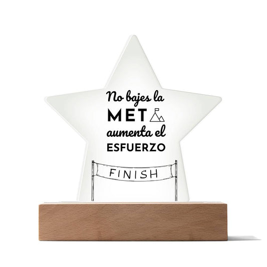 Printed Star Acrylic Plaque Placa Acrílica en forma de Estrella Acrylic Plaque