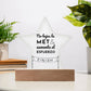 Printed Star Acrylic Plaque Placa Acrílica en forma de Estrella Acrylic Plaque