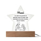 Regala a tu Madre esta Increíble Placa de Acrílico en forma de Estrella Acrylic Plaque
