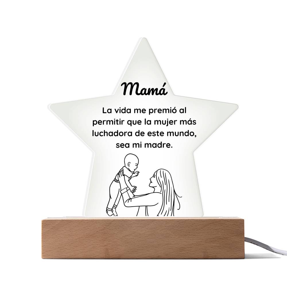 Regala a tu Madre esta Increíble Placa de Acrílico en forma de Estrella Acrylic Plaque