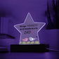 Regalo para tu Alma Gemela una Hermosa Placa Acrílica en forma de Estrella Printed Star Acrylic Plaque