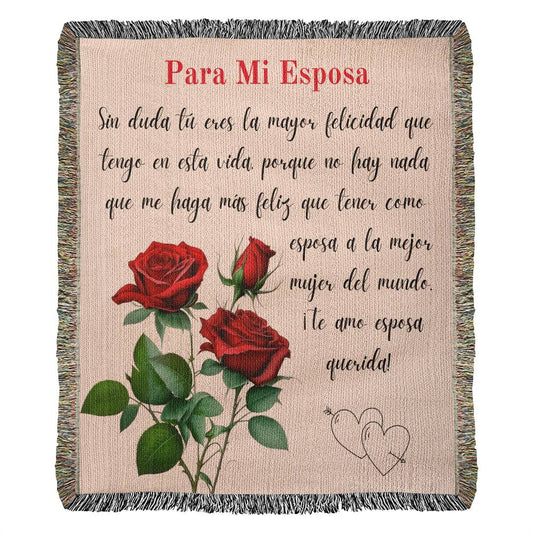 Regalo Especial Para Esposa Heirloom Woven Blanket