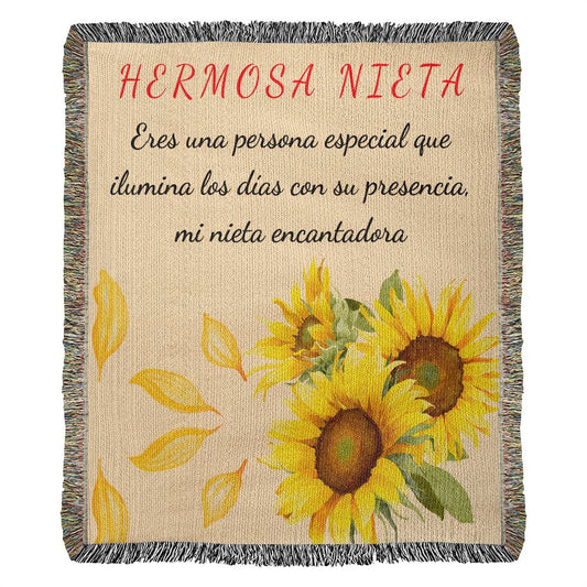 Sorprende a tu Nieta con esta Manta Con Diseño Único Heirloom Woven Blanket