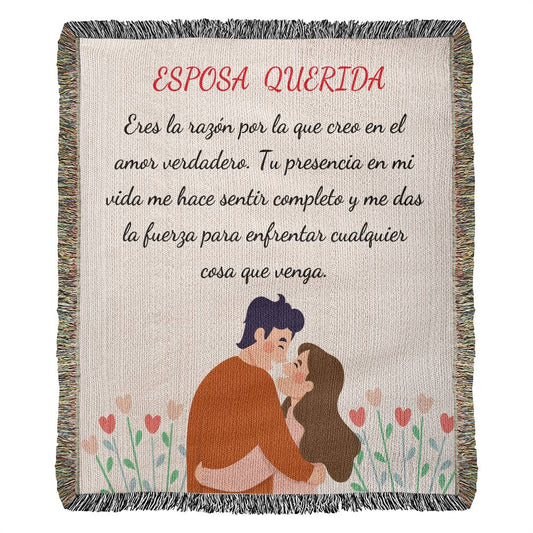 Hermosa Manta para Regalar al Amor de tu Vida Heirloom Woven Blanket
