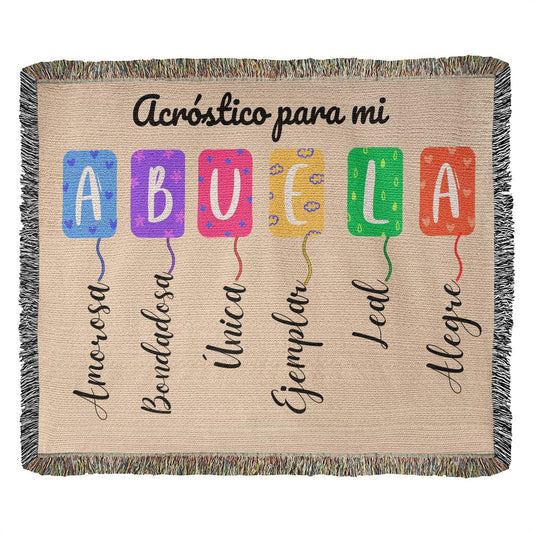 Querida Abuela Cobija Spanish Grandma Home Decor Gift
