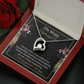 Najdroższej Cioci Naszyjnik Polish Aunt Message Card Necklace