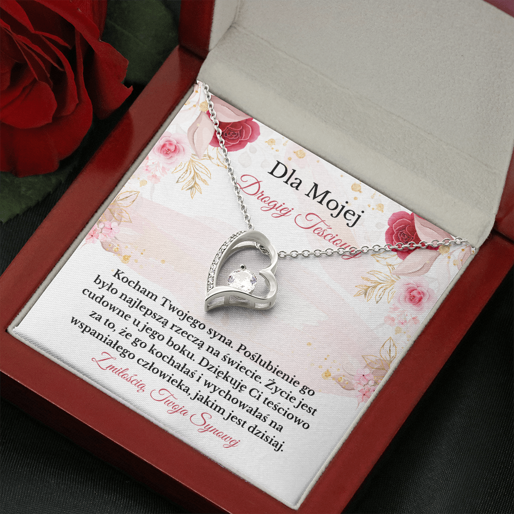 Drogiej Teściowej Naszyjnik Polish Mother-In-Law Necklace Card