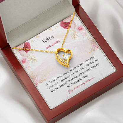 Kära Mormor Halsband Swedish Grandma Necklace Card