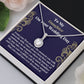Daughter Bridal Necklace Card Wedding Keepsake