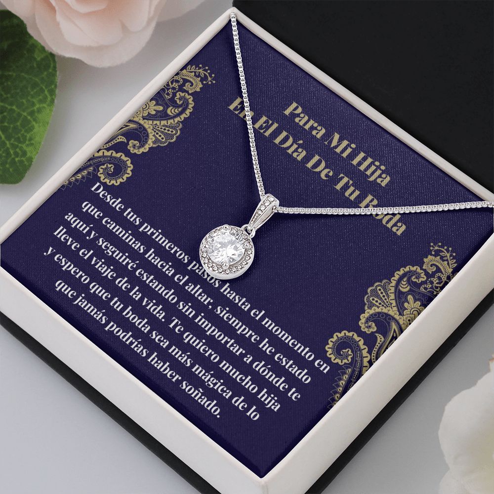 Hija Día De Boda Collar Regalo Spanish Daughter Wedding Necklace