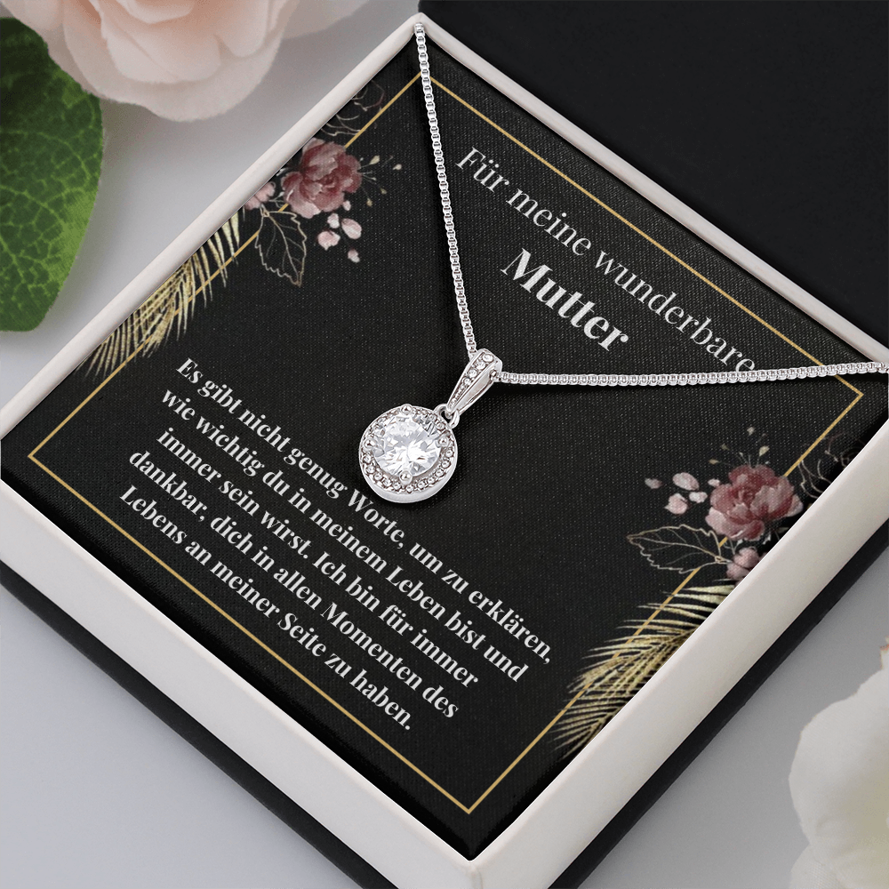 Mutter Necklace Gift German Mother Message Card Necklace