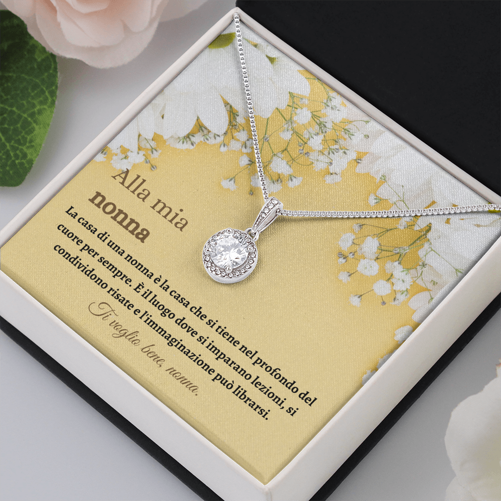 Nonna Collana Regalo Italian Grandmother Message Card Necklace