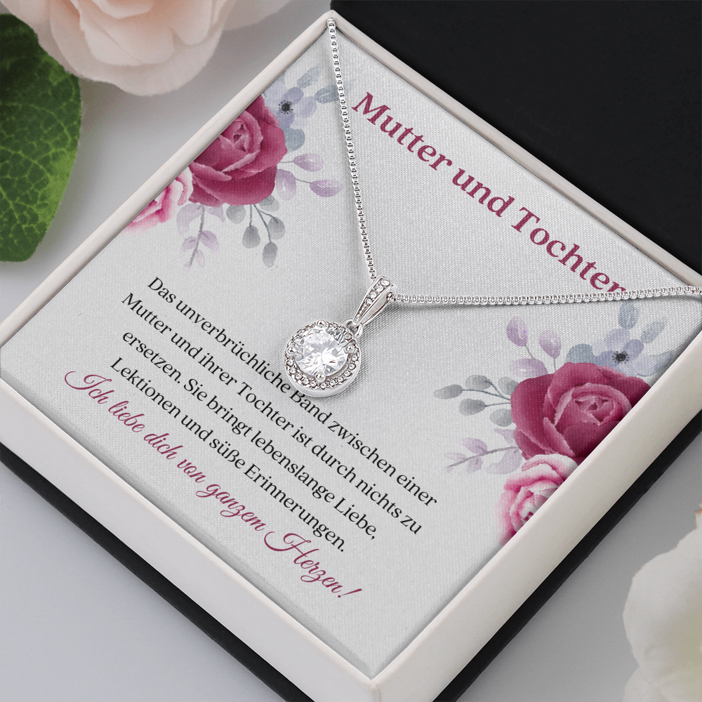 Mutter Tochter Halskette Geschenk German Mother Daughter Necklace Card