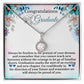 Congratulations Graduate Necklace Message Card Graduation Gift