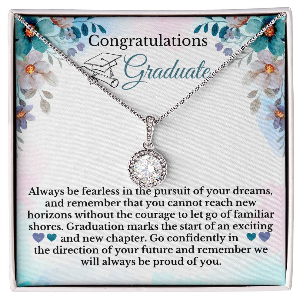 Congratulations Graduate Necklace Message Card Graduation Gift