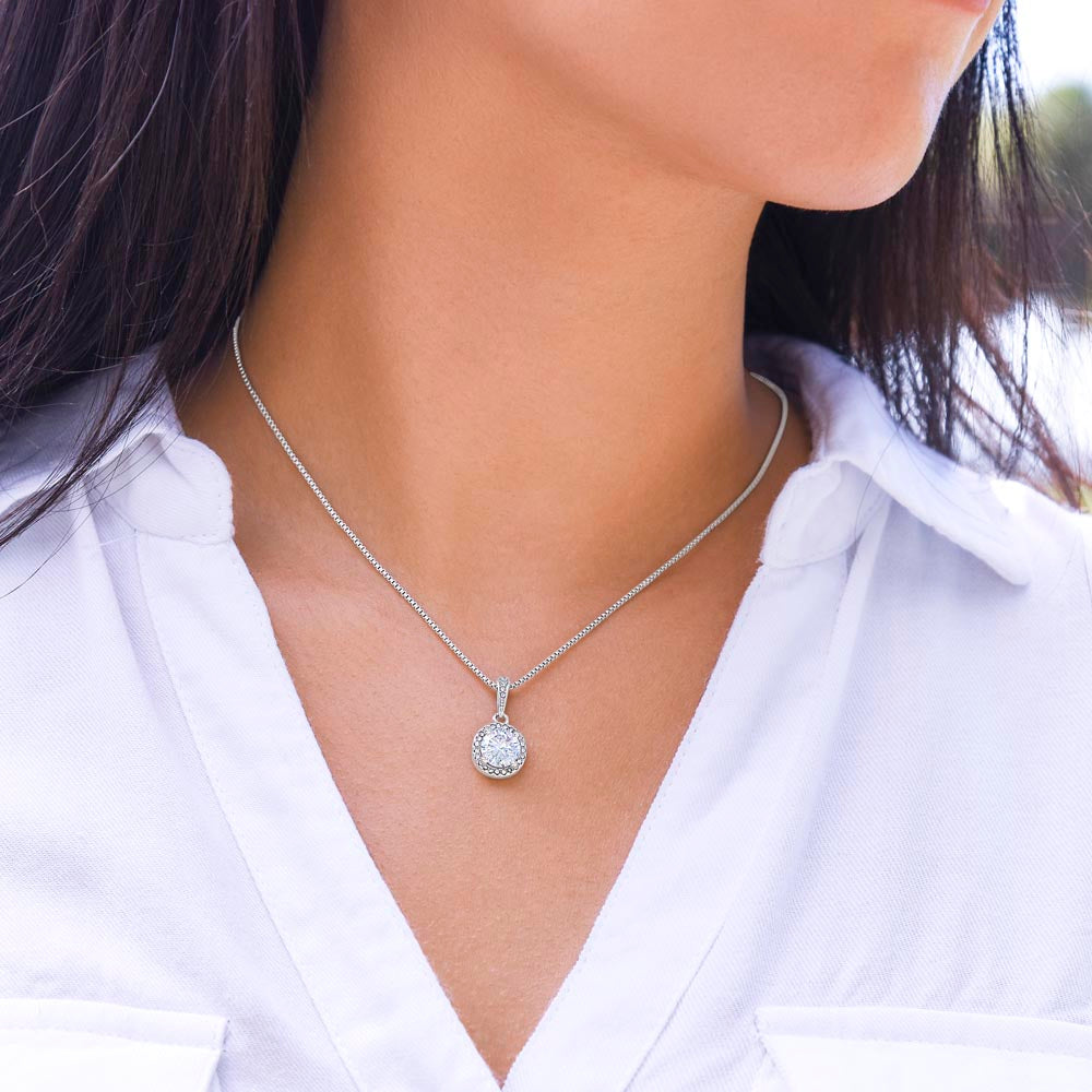 Granddaughter-In-Law Bride Card Necklace Wedding Gift